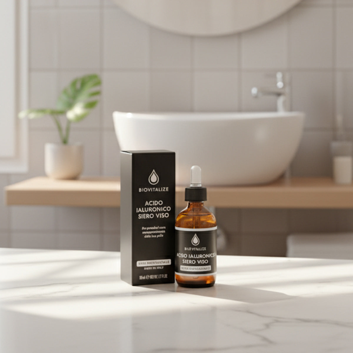 Ser Profesional cu Acid Hialuronic pentru piele sensibila, Anti-Age, formula noua, made in Italy