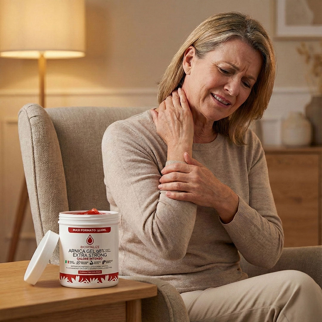 Gel incalzitor cu Arnica, Gheara diavolului, PEA, Glucozamina si Condroitina, Calmare musculara si articulara, pentru dureri de spate, gat sau articulatii, Made in Italy, 550 ml