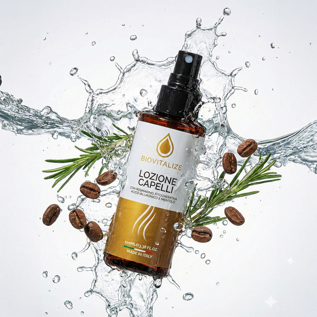 Spray de intarire impotriva caderii parului, cu rozmarin, biotina, cafeina si acid hialuronic, anti cadere a parului, anti matreata si purificator, fara clatire, pentru parbati si femei, 100 ml