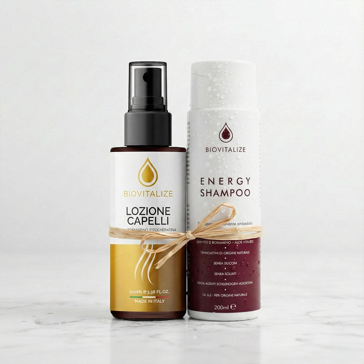 2x Anti-Cădere BIOVITALIZE – Spray Fortifiant + Șampon Regenerant | Tratamente Profesionale Made in Italy