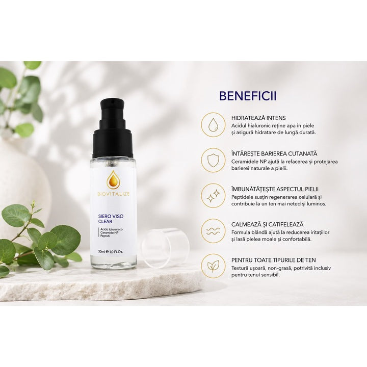 Ser facial Biovitalize Purifiant, Acid Hialuronic, Ceramide NP, 30 ml