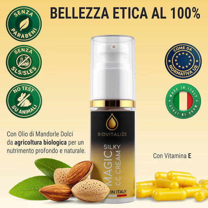 Biovitalize CC Cream for Face, 30 ml, moisturizing, mineral pigments, sweet almond oil, for combination skin
