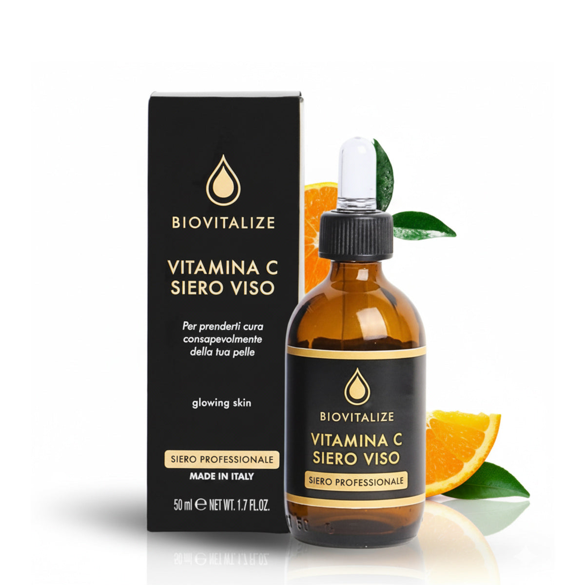 Ser cu Vitamina C 98% natural BIOVITALIZE – Piele luminoasă și uniformă, 50ml, Made in Italy