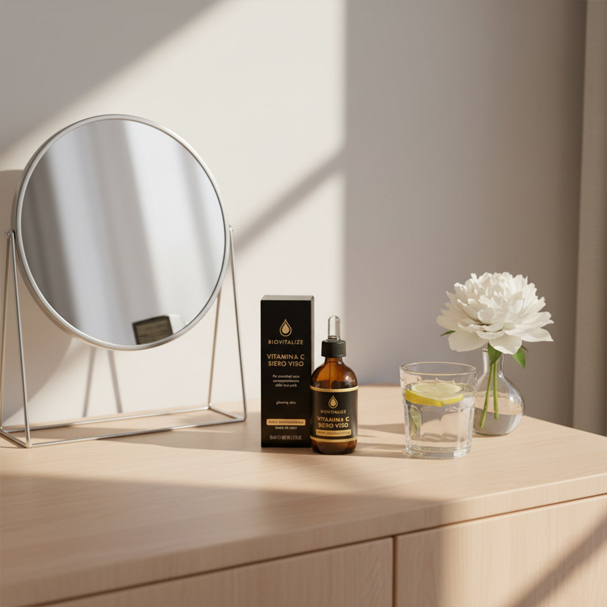 Ser cu Vitamina C 98% natural BIOVITALIZE – Piele luminoasă și uniformă, 50ml, Made in Italy