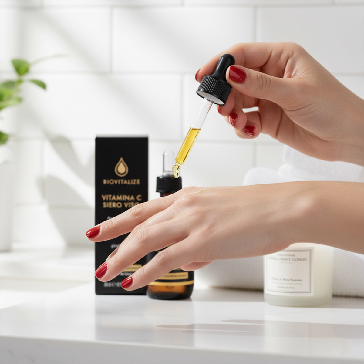 Ser cu Vitamina C 98% natural BIOVITALIZE – Piele luminoasă și uniformă, 50ml, Made in Italy